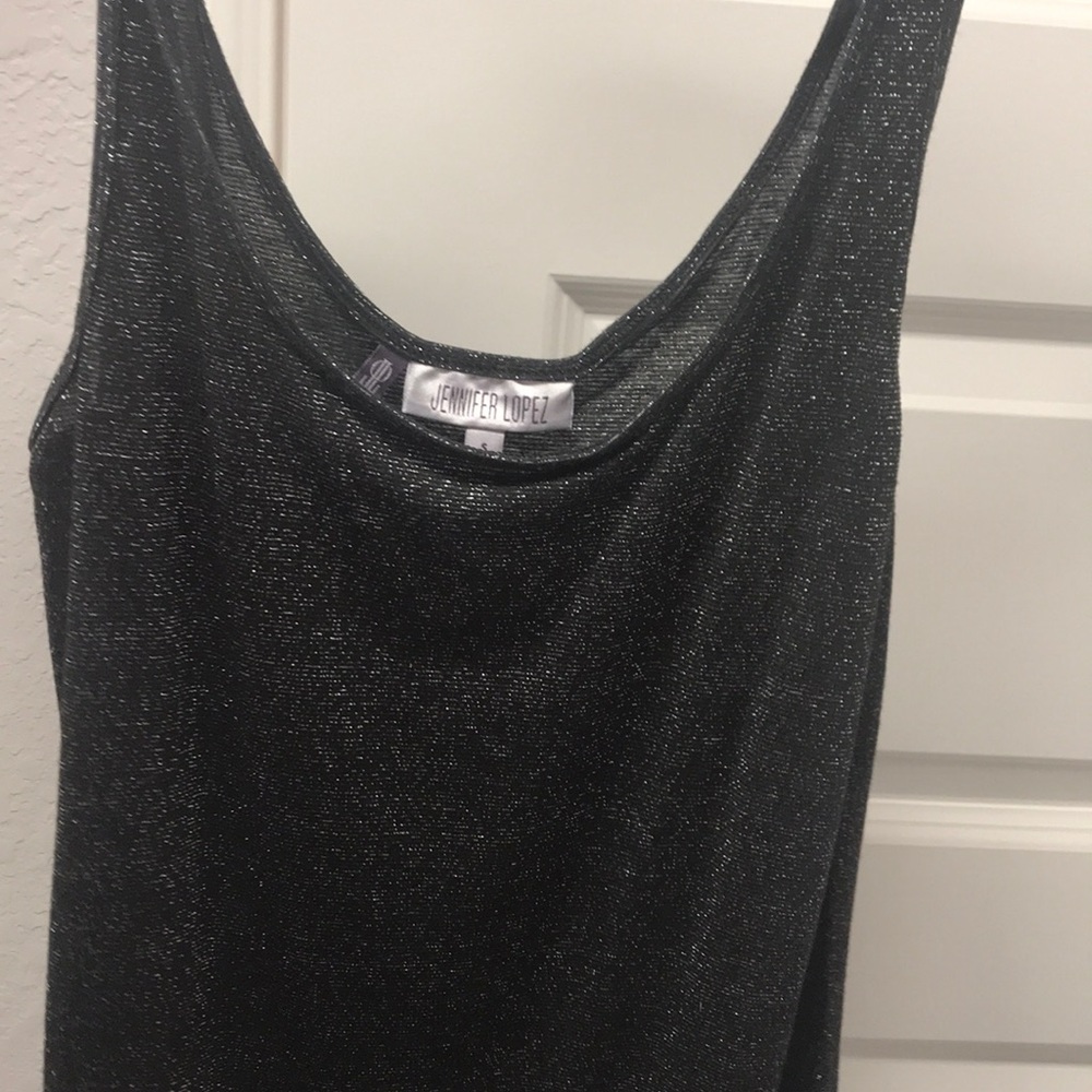 Black tank top.